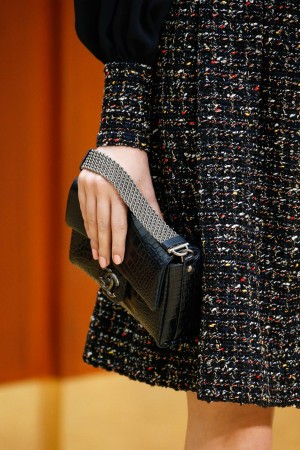 Chanel Black Crocodile Flap Bag 2 Fall 2015