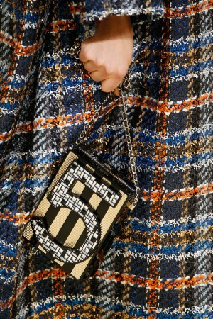 Chanel BlackGold 5 Mosaic Embellished Clutch Bag 2 Fall 2015