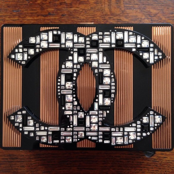 Chanel Large CC Clutch with Tiled Crystal Fall Winter 2015