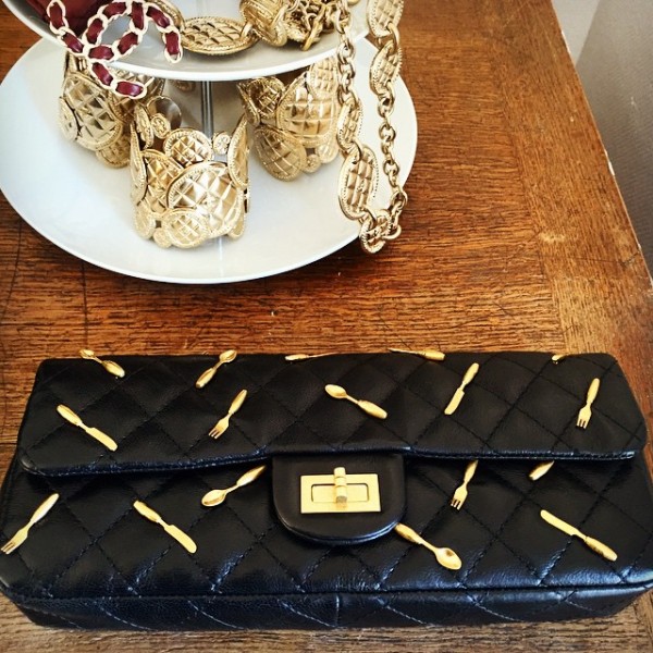 Chanel Reissue Clutch with Spoon Charms Fall Winter 2015