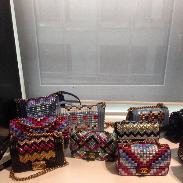 Chanel Tile Brasserie Boy Flap Bag Fall Winter 2015