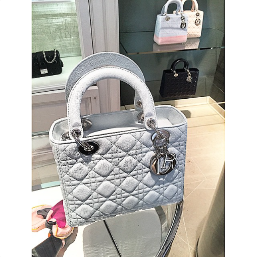 Dior White Lady Dior Medium Bag