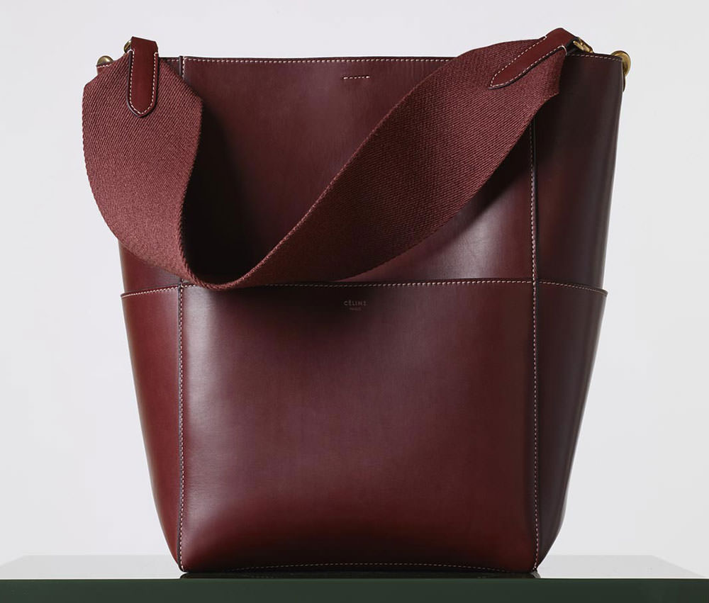 Celine-Sangle-Seau-Bag-Burgundy