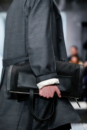 Prada-Black-NylonLeather-Foldable-Tote-Bag