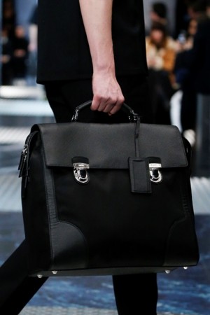 Prada-Black-NylonLeather-Large-Briefcase-Bag 2