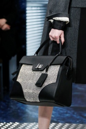 Prada-BlackGrey-LeatherLizard-Tote-Bag