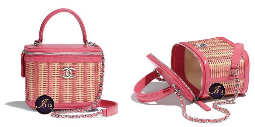 Chanel Rattan Pink Calfskin Small Vanity Case ของใหม่ พร้อมส่ง‼️ – Iris Shop