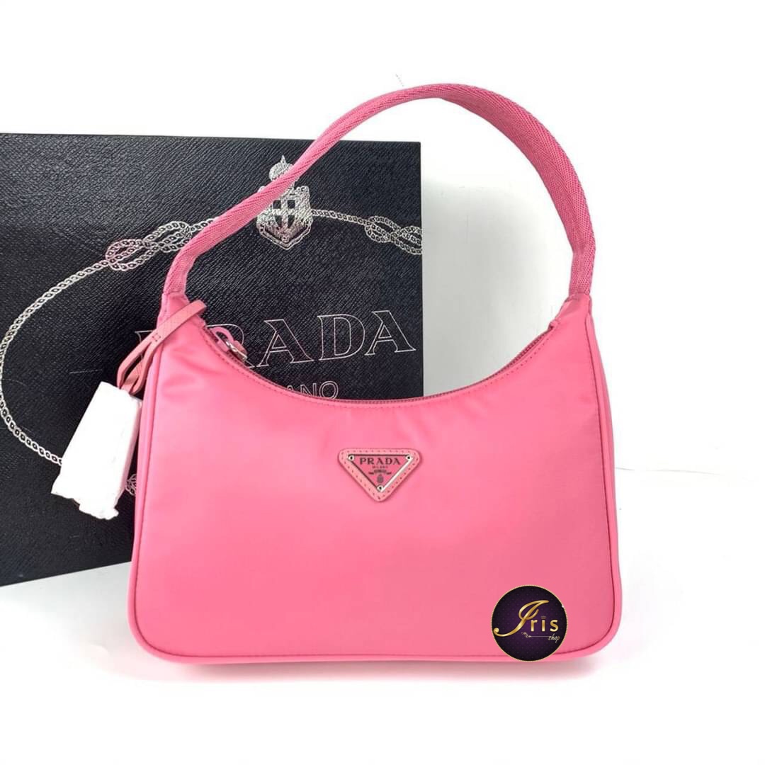 Prada Re-Edition 2000 Mini Bag Nylon Begonia Pink in Nylon