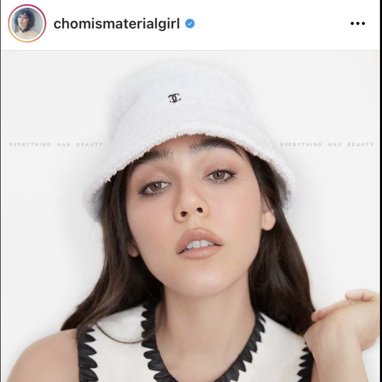 Chanel terry sales cloth bucket hat
