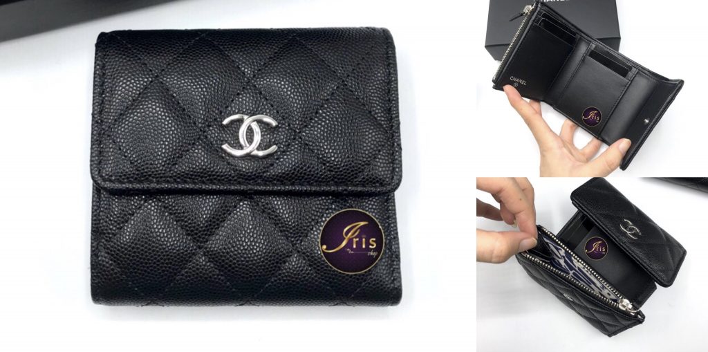 Chanel small trifold wallet black caviar SHW ของใหม่ พร้อมส่ง‼️ – Iris Shop