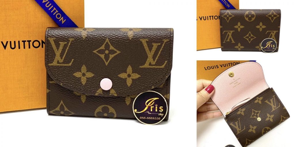Used Louis Vuitton Monogram Rosalie Coin Purse Rose Ballerinee for