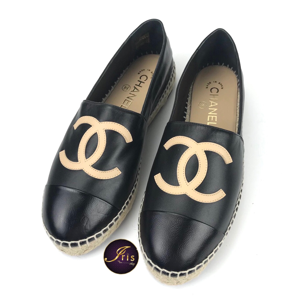 Chanel // Black Leather Bow Ballet Flats – VSP Consignment
