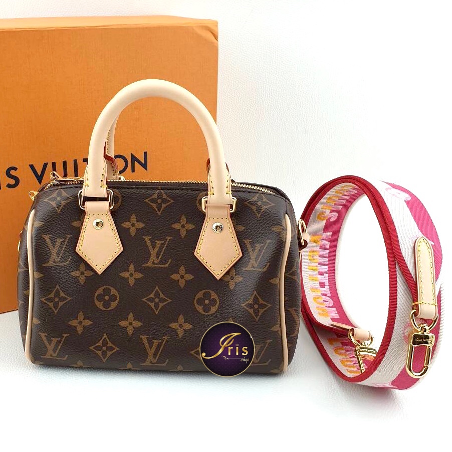 LV Speedy w/ Pink Guitar Strap (Mini) - Shop Cece Xclusives