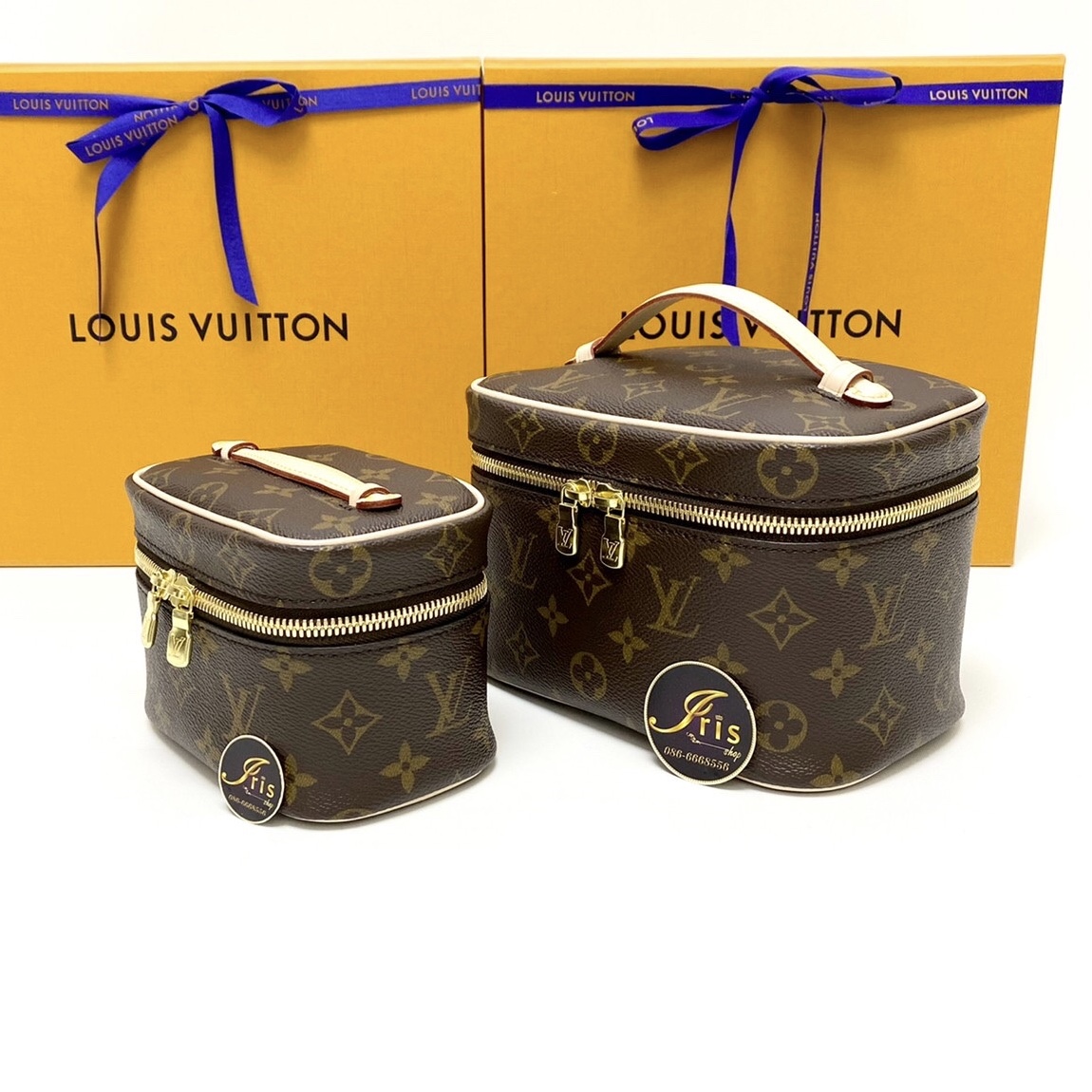 กระเป๋า Lv nice mini VS nano monogram เทียบชัดๆ ระหว่าง 2 ไซส์ ของ