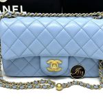 กระเป๋า Chanel classic mini 8” with adjustable ball blue lambskin ของใหม่ พร้อมส่ง‼️