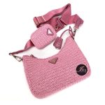 กระเป๋า Prada re-edition 2005 crochet bag in petel pink ของใหม่ พร้อมส่ง‼️