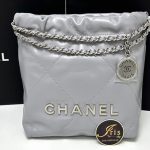 กระเป๋า Chanel22 mini bag in gray calfskin Shw ของใหม่ พร้อมส่ง‼️